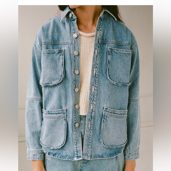 Shaina Mote Jackets & Blazers - Shaina Mote Workwear Superwash Blue Denim Jacket XS